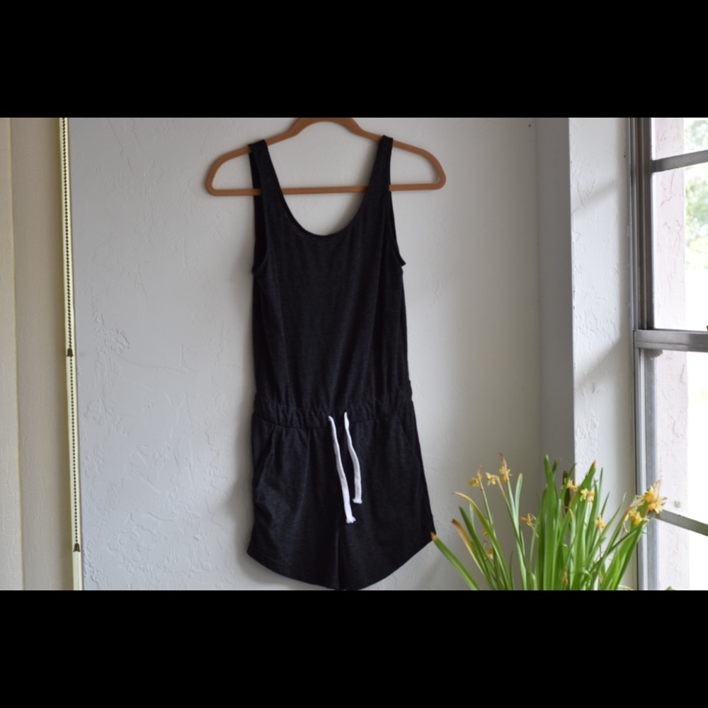 SHEIN laid back romper with draw strings & pockets